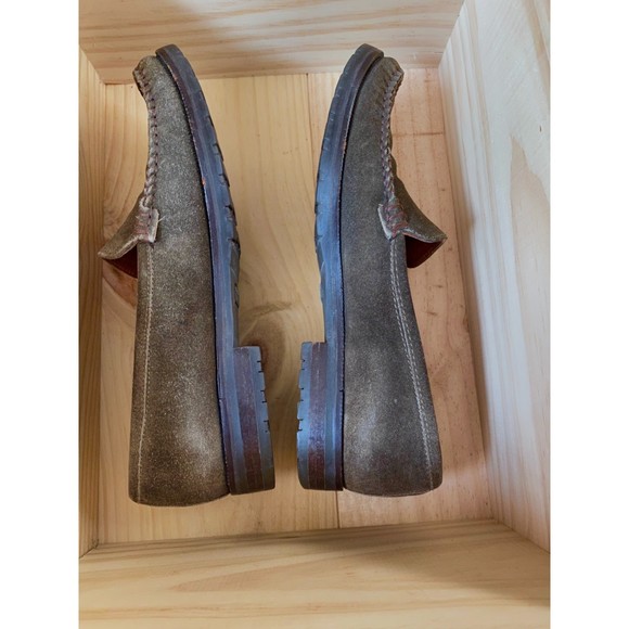 Coach Sage Green Suede Loafers Size 7 - Picture 9 of 9